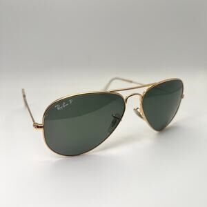 Ray-Ban RB3025 Gold Aviator Large Metal Sunglasses 001/51 READ DESC 58-14-135